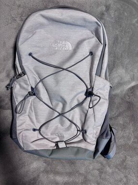 The North Face Gray Everyday Backpack with Elastic Bungee